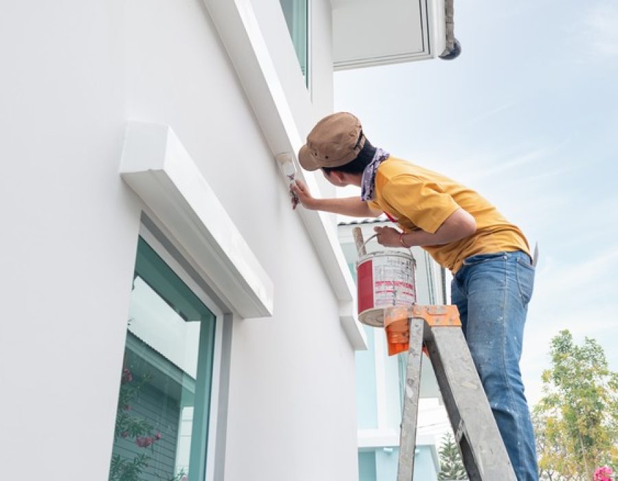 Home,Or,House,Painting,Work,Consist,Of,Painter,Man,Or